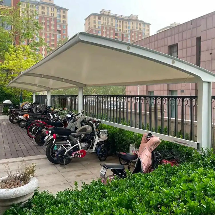 长沙膜结构电动车棚